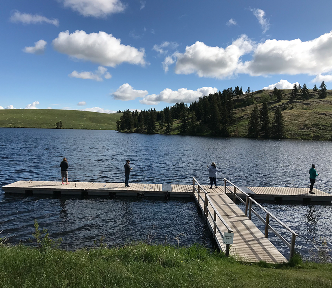Fishing at Edith Lake