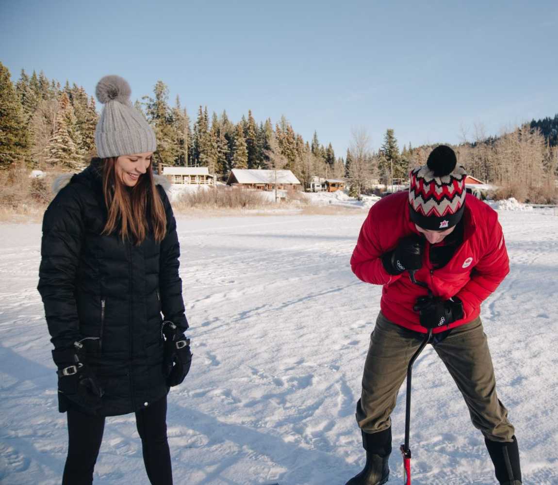 John Morris - Knouff Lake Ice Fishing