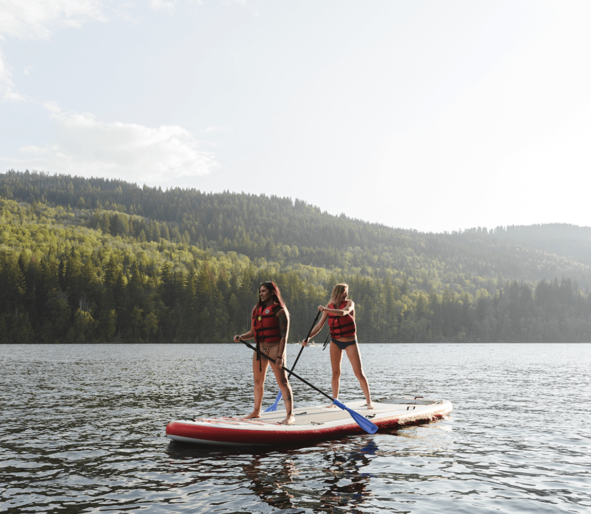 Stand Up Paddleboarding at Heffley Lake