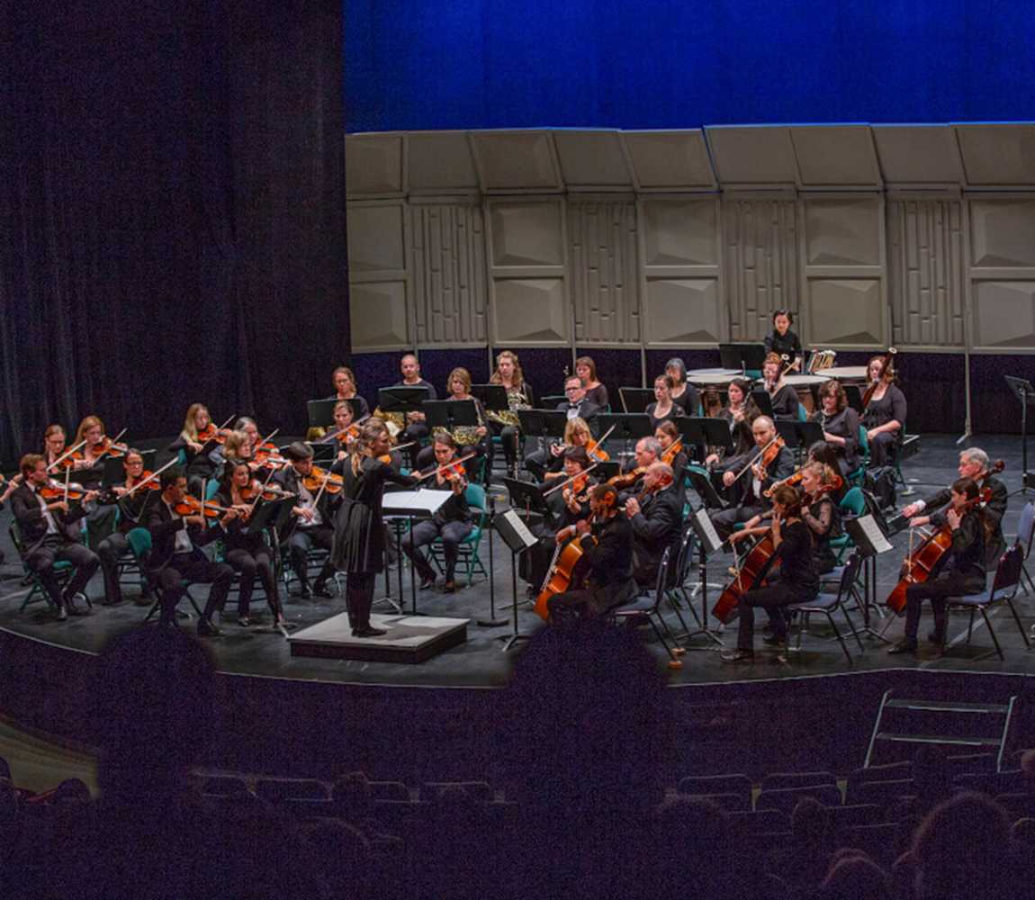 Watching an Orchestra performance from Kamloops Symphony