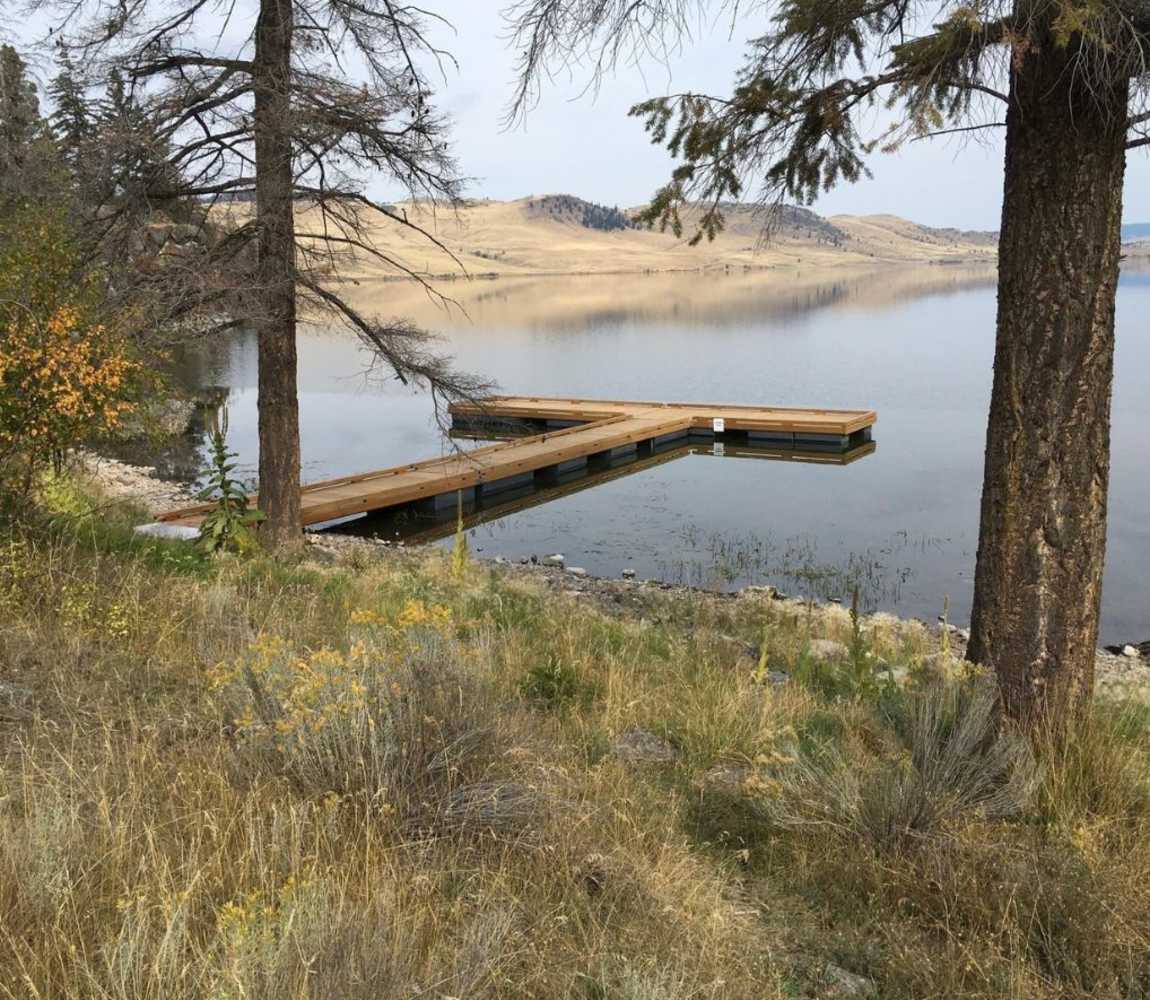 Stump Lake Dock Fishing