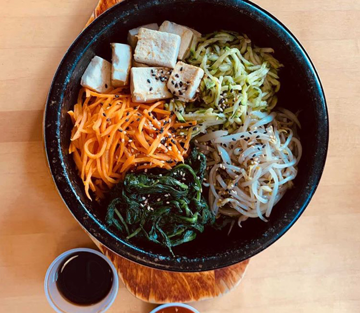 Vegan Tofu Bibimbab at Jacob's Noodle & Cutlet