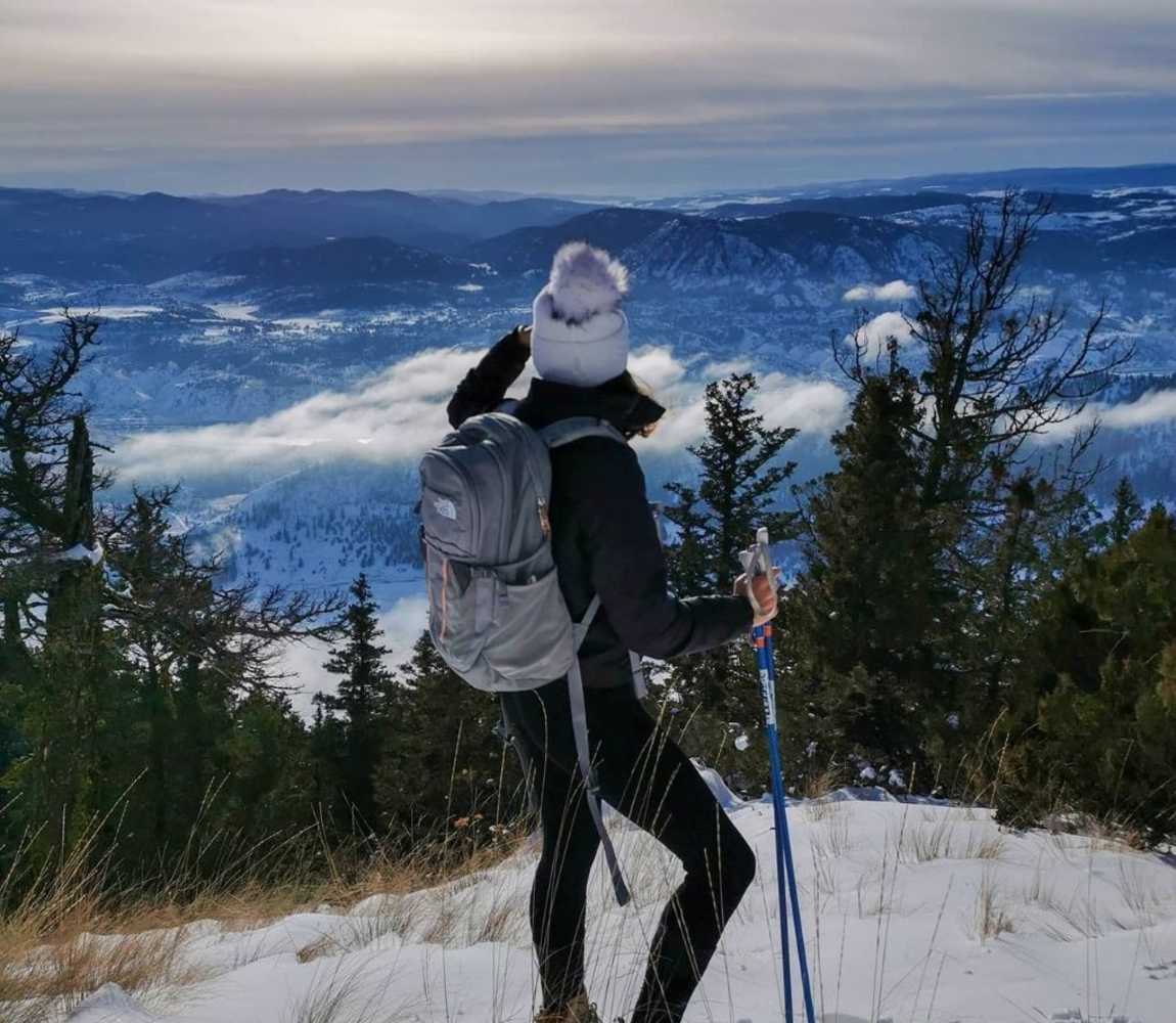 Snowshoeing Harper Mountain