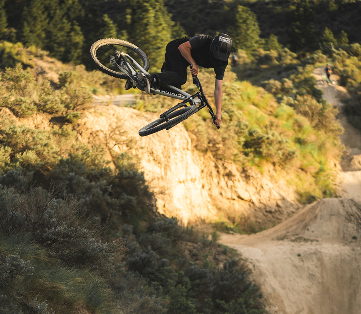 Mountain biker at the Kamloops Bike Ranch