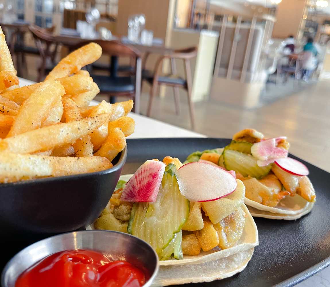 Crispy Pickled Oyster Mushroom Tacos at Cordo Resto + Bar in Downtown Kamloops