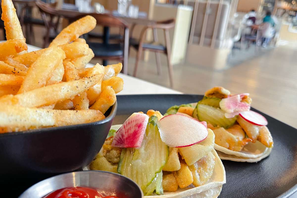 Crispy Pickled Oyster Mushroom Tacos at Cordo Resto + Bar in Downtown Kamloops