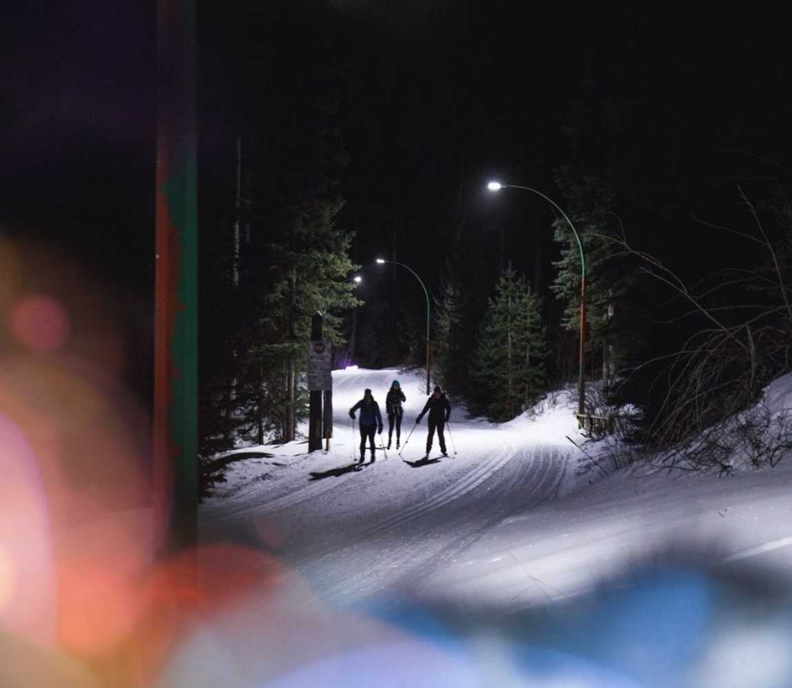 Night Skiing at Overlander Ski Club at Stake Lake in Kamloops