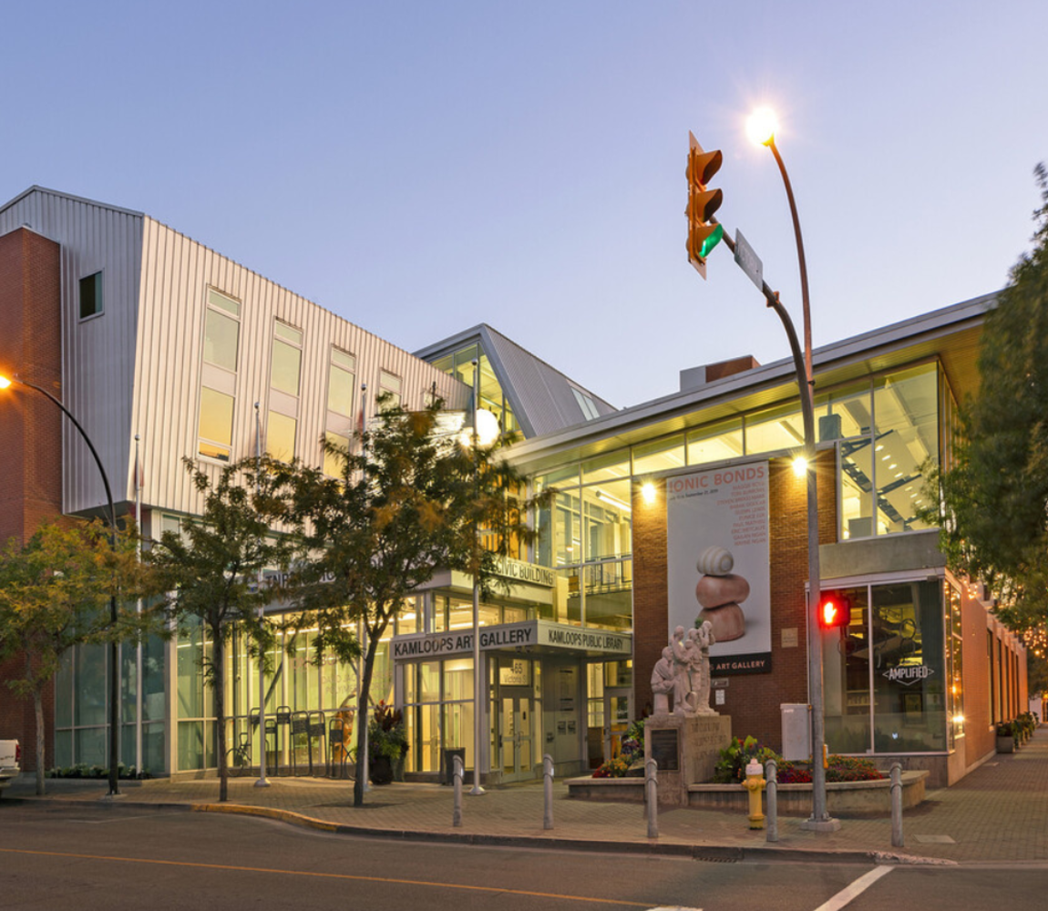 Kamloops Public Library located in downtown Kamloops, BC.