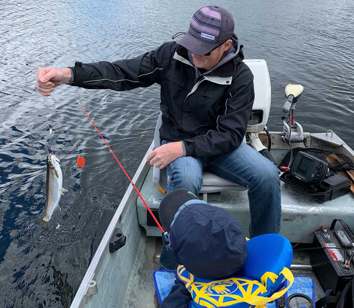 Fishing at Lac le Jeune Provincial Park