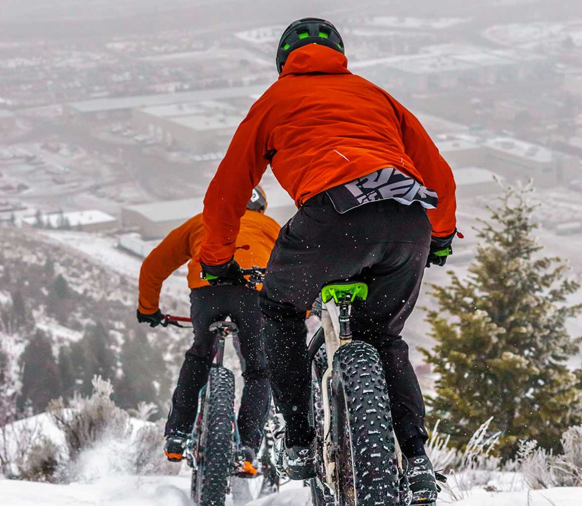 Fat Biking in Kenna Cartwright Park in Kamloops