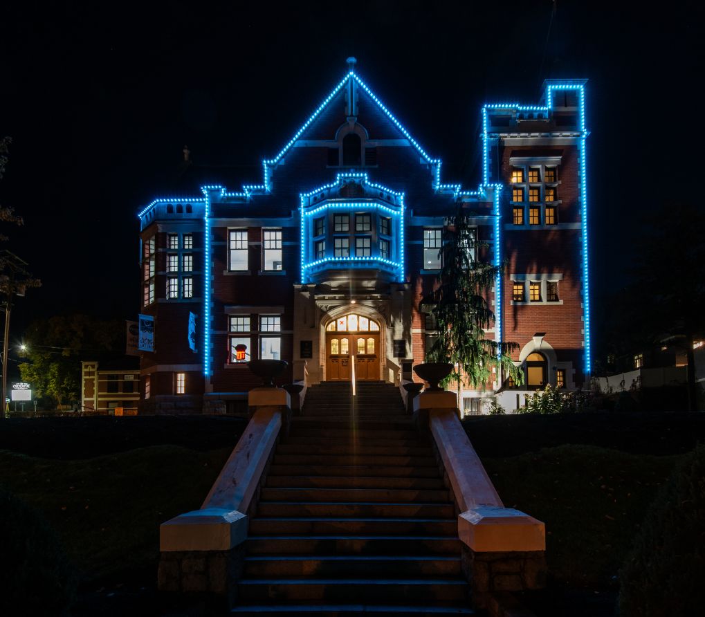 Old Courthouse Illuminated